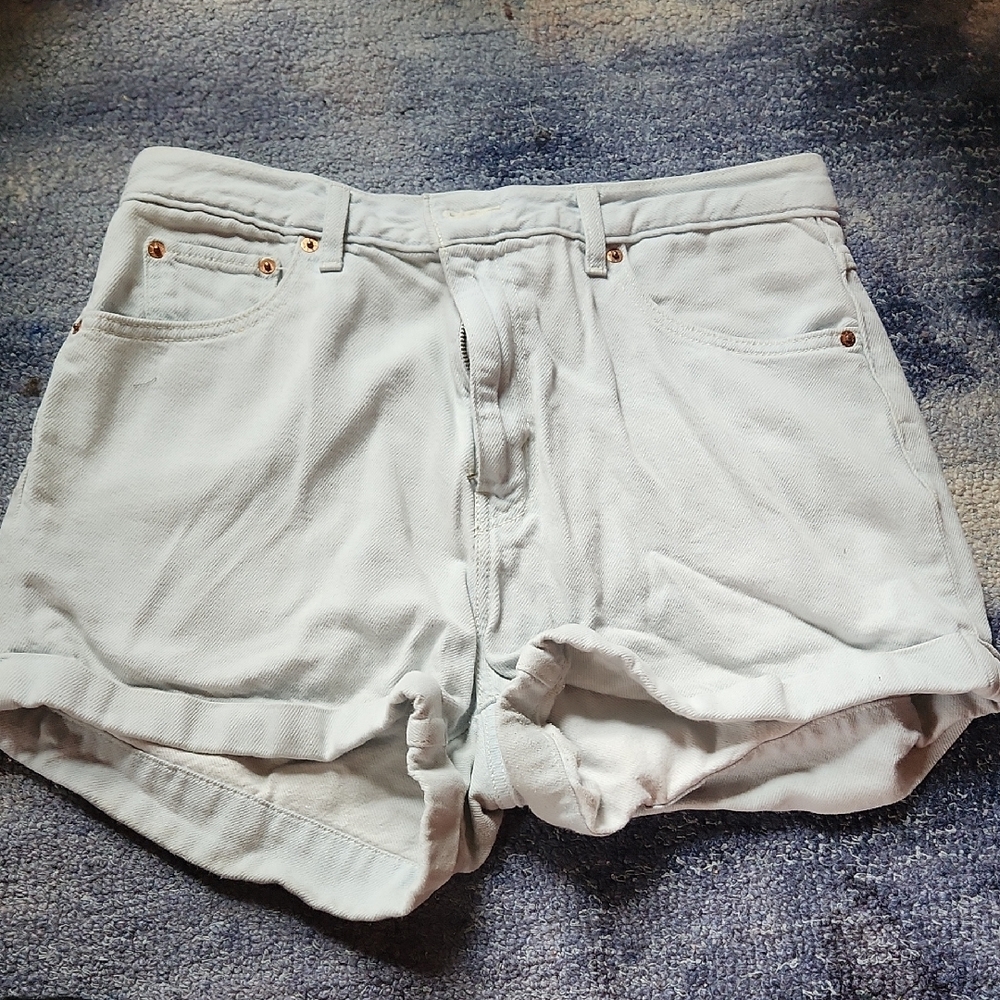 Women's Light Blue Denim Shorts